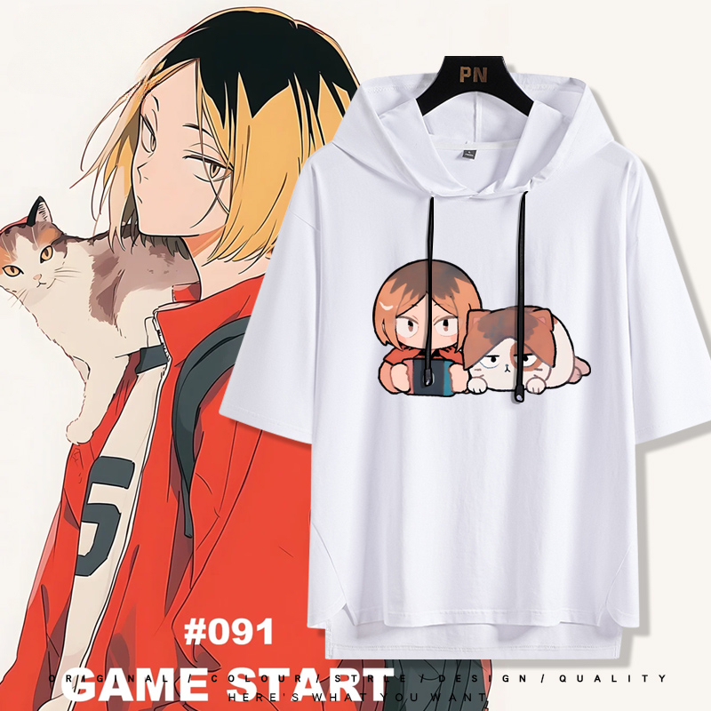 排球少年 連帽短袖T恤