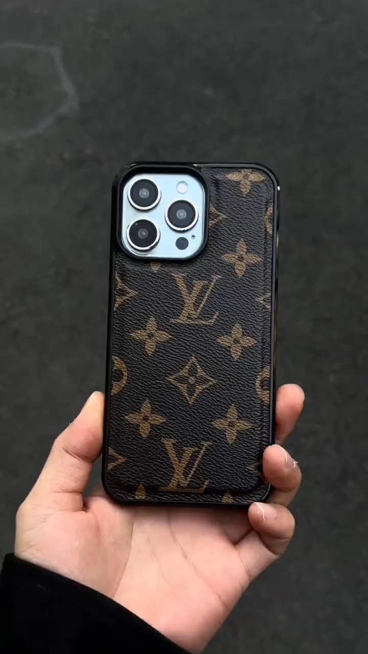 路易威登皮質防摔手機殼