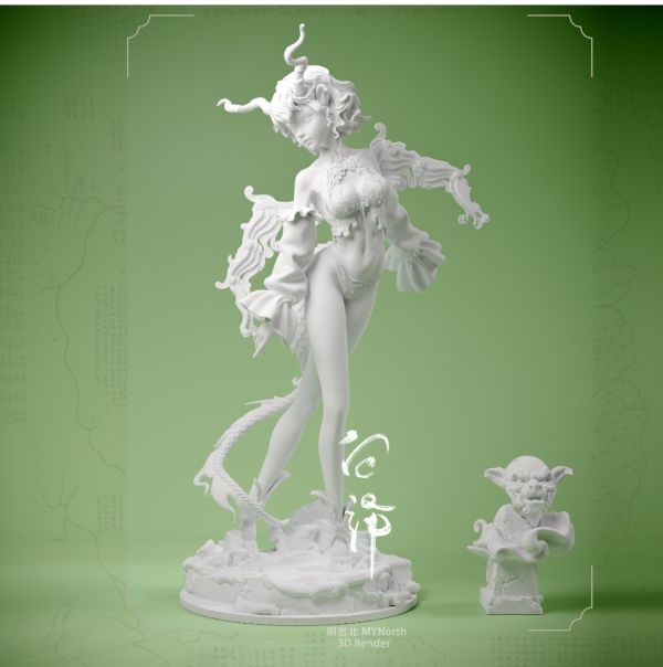 【預購】ZN《山海-白澤》GK白模kit