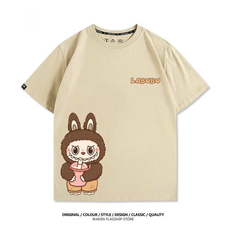 Labubu美式潮牌 印花短袖T恤-ZUIHANG SHOP