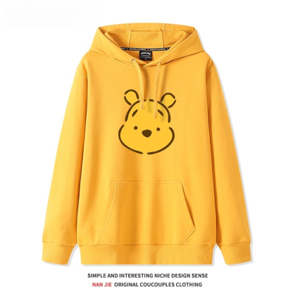 小熊維尼聯名 衛衣2025秋冬新款親子情侶裝連帽衛衣