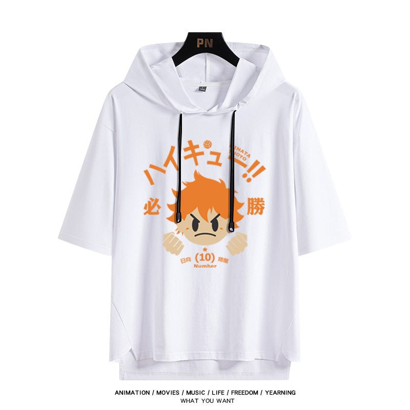 排球少年 連帽短袖T恤-ZUIHANG SHOP