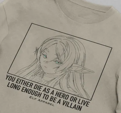 Sousou no Frieren 葬送的芙莉蓮 印花短袖T恤