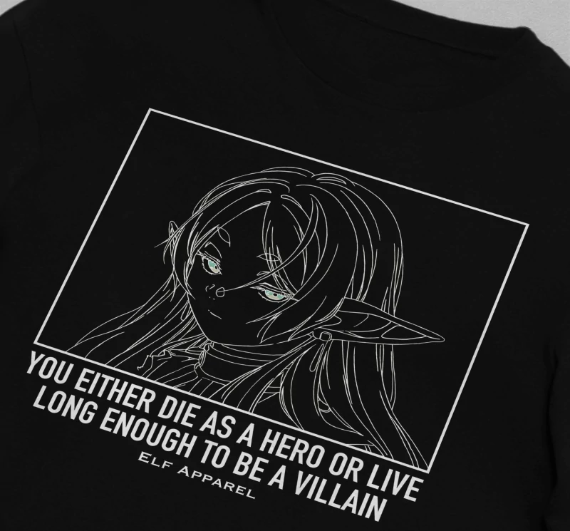 Sousou no Frieren 葬送的芙莉蓮 印花短袖T恤