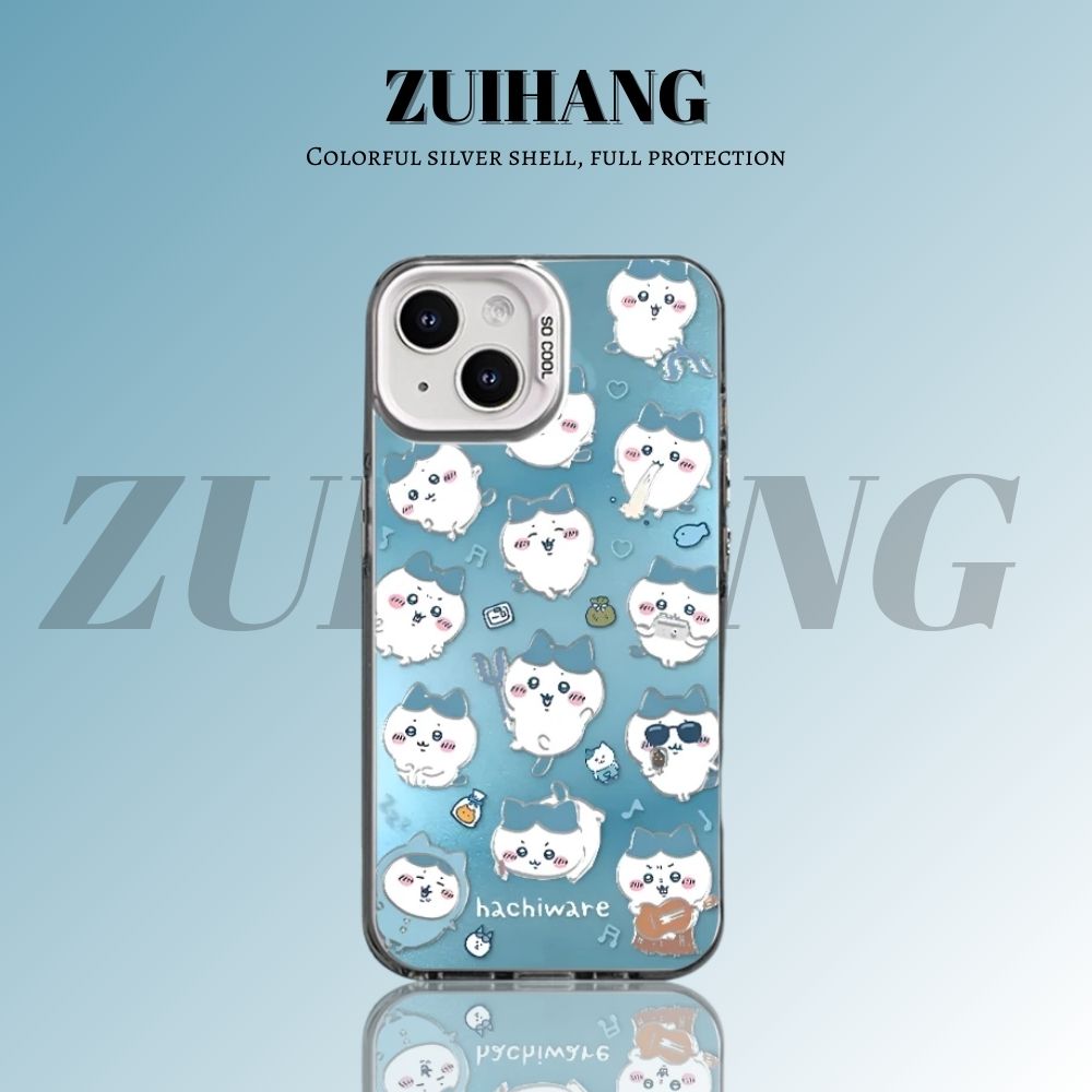 Chiikawa彩銀線條漸變防摔手機殼-ZUIHANG SHOP