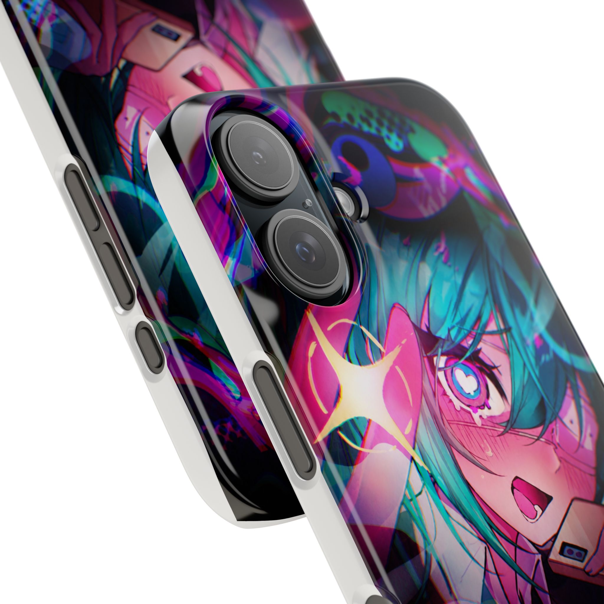 初音未來 霓虹少女自拍高清彩繪手機殼