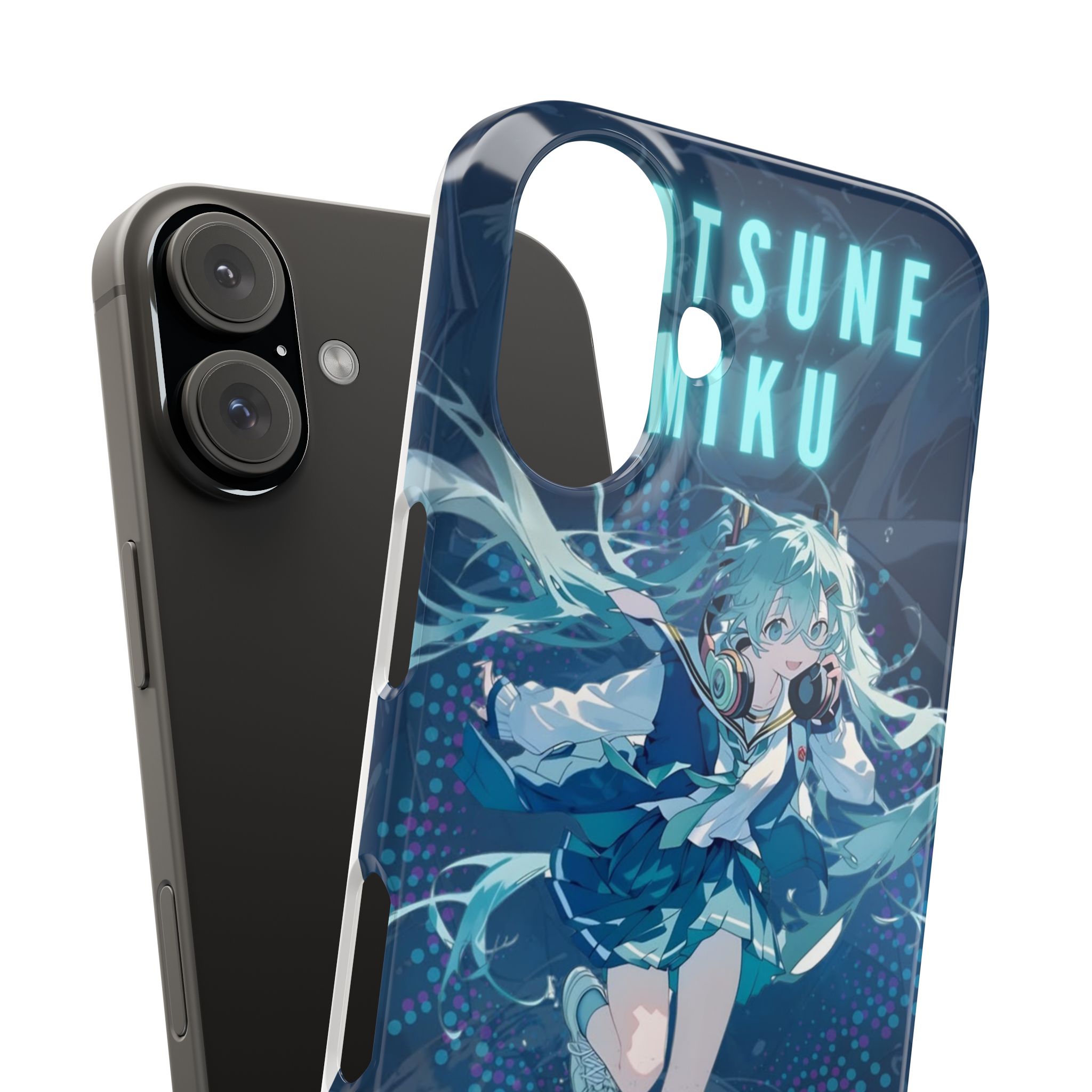 初音未來 校園水手服主題高清彩繪手機殼
