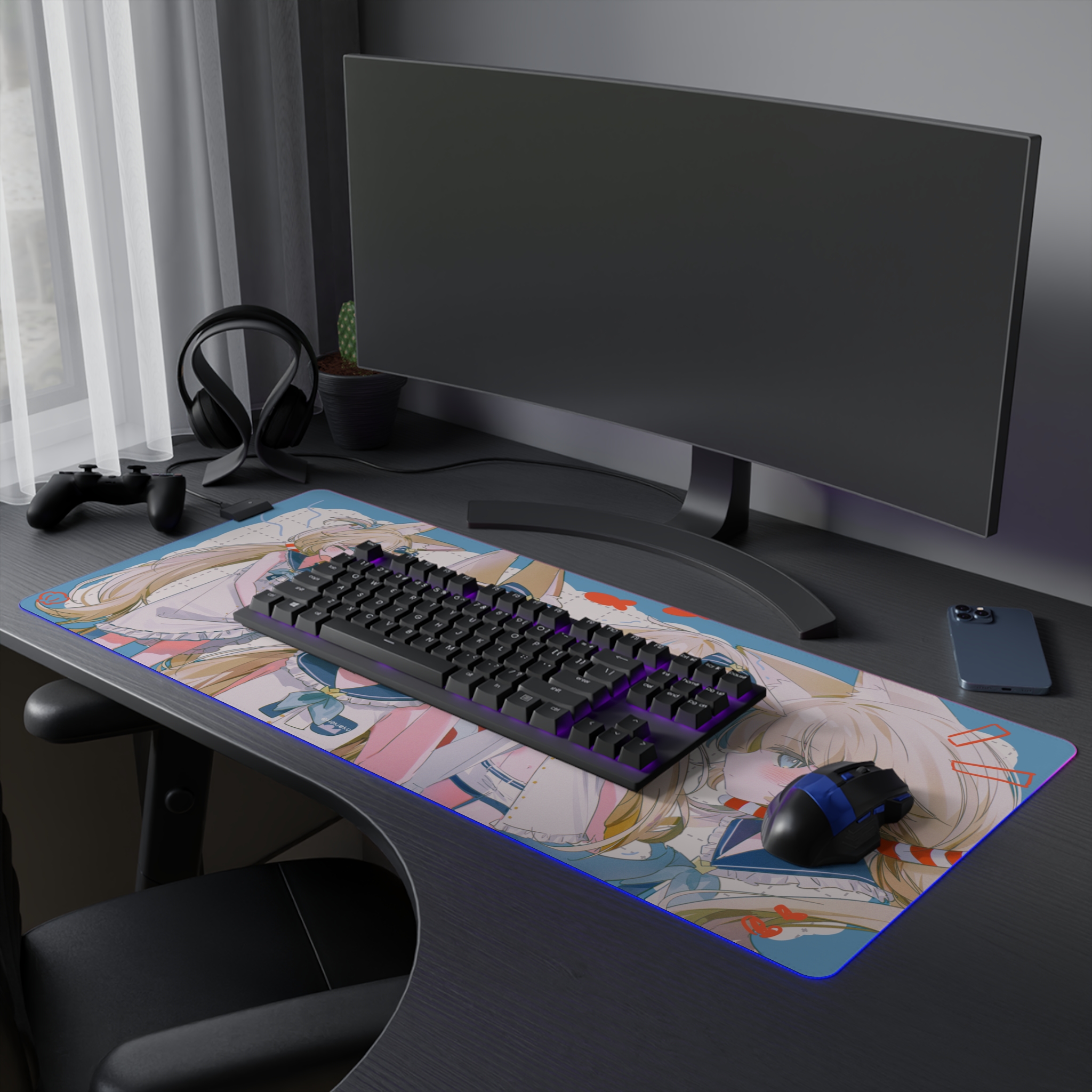 SamekoSaba 主題桌墊 LED遊戲滑鼠墊-ZUIHANG SHOP