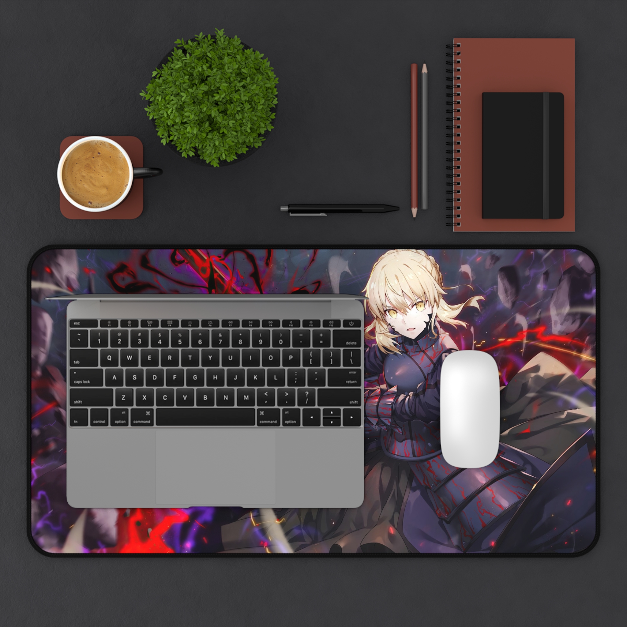 Saber Alter Fate卡牌桌遊週邊牌墊滑鼠墊