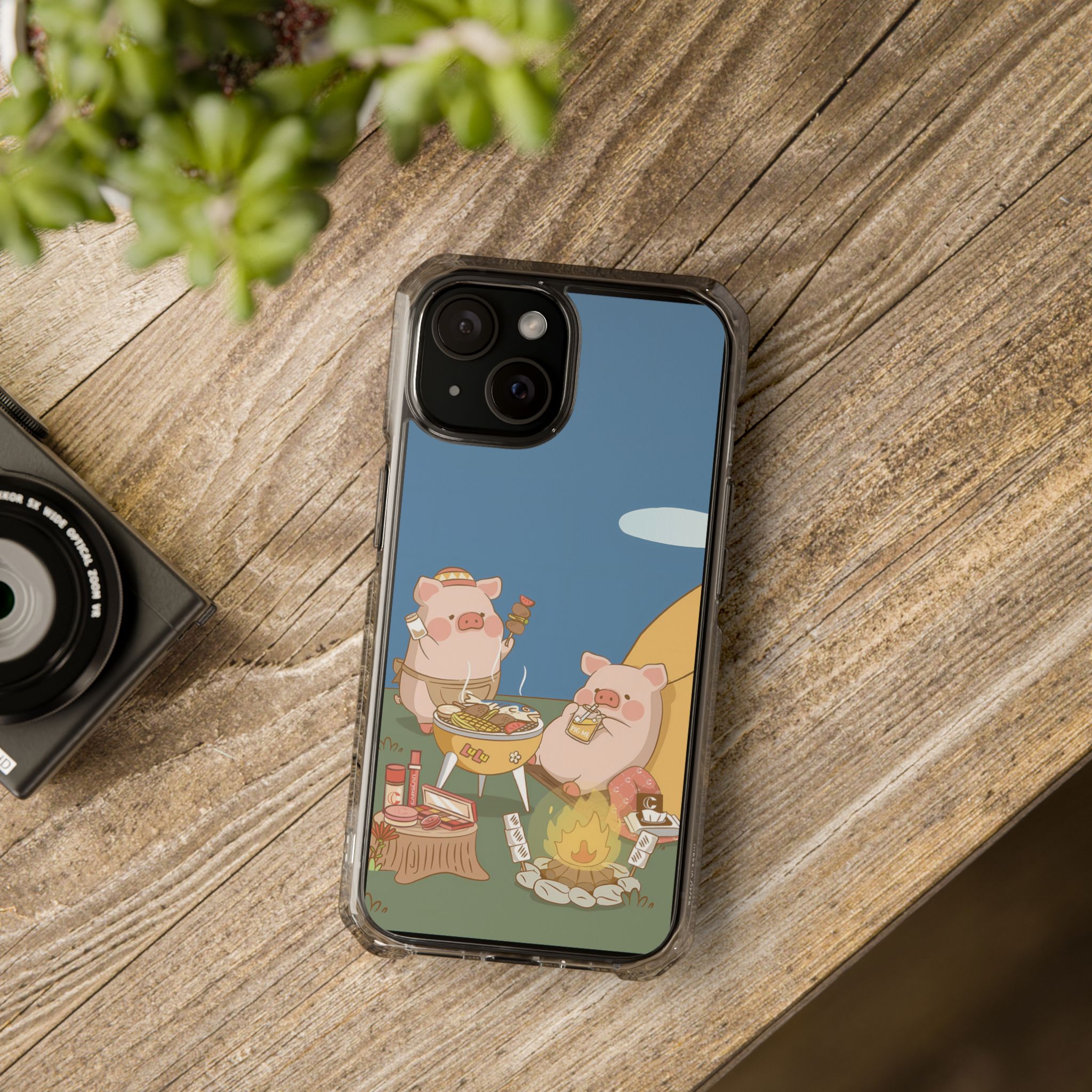 罐頭豬LuLu透明磁吸防摔手機殼-ZUIHANG SHOP