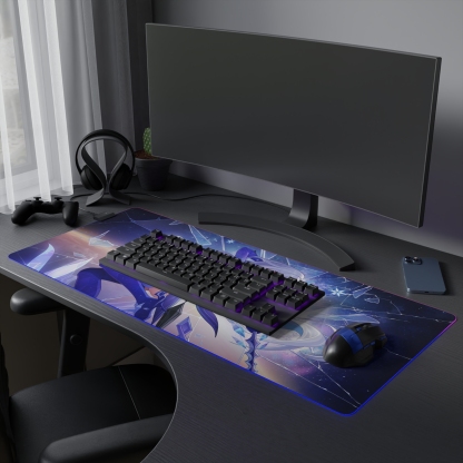 原神 絲柯克 主題桌墊 LED遊戲滑鼠墊-ZUIHANG SHOP