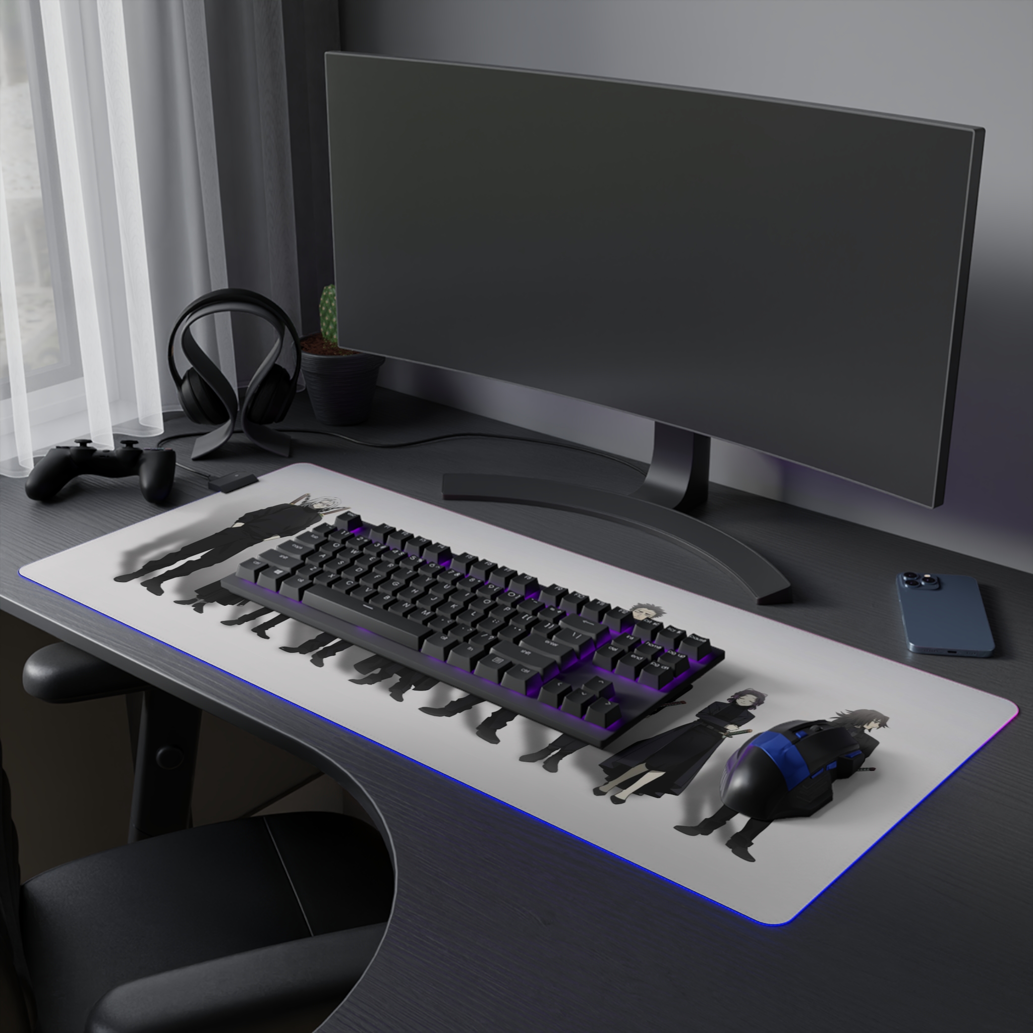 鬼滅之刃 主題桌墊 LED遊戲滑鼠墊-ZUIHANG SHOP