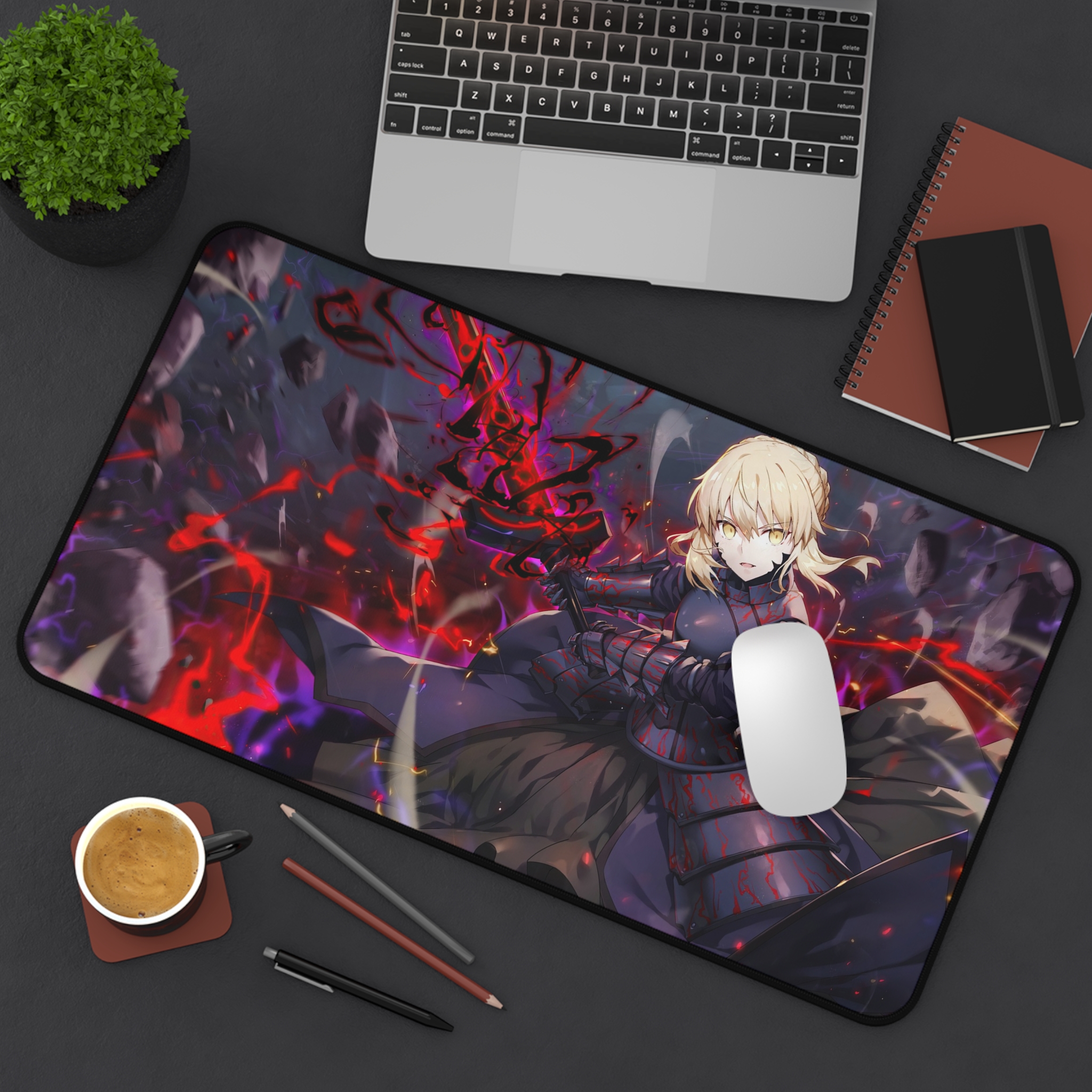Saber Alter Fate卡牌桌遊週邊牌墊滑鼠墊