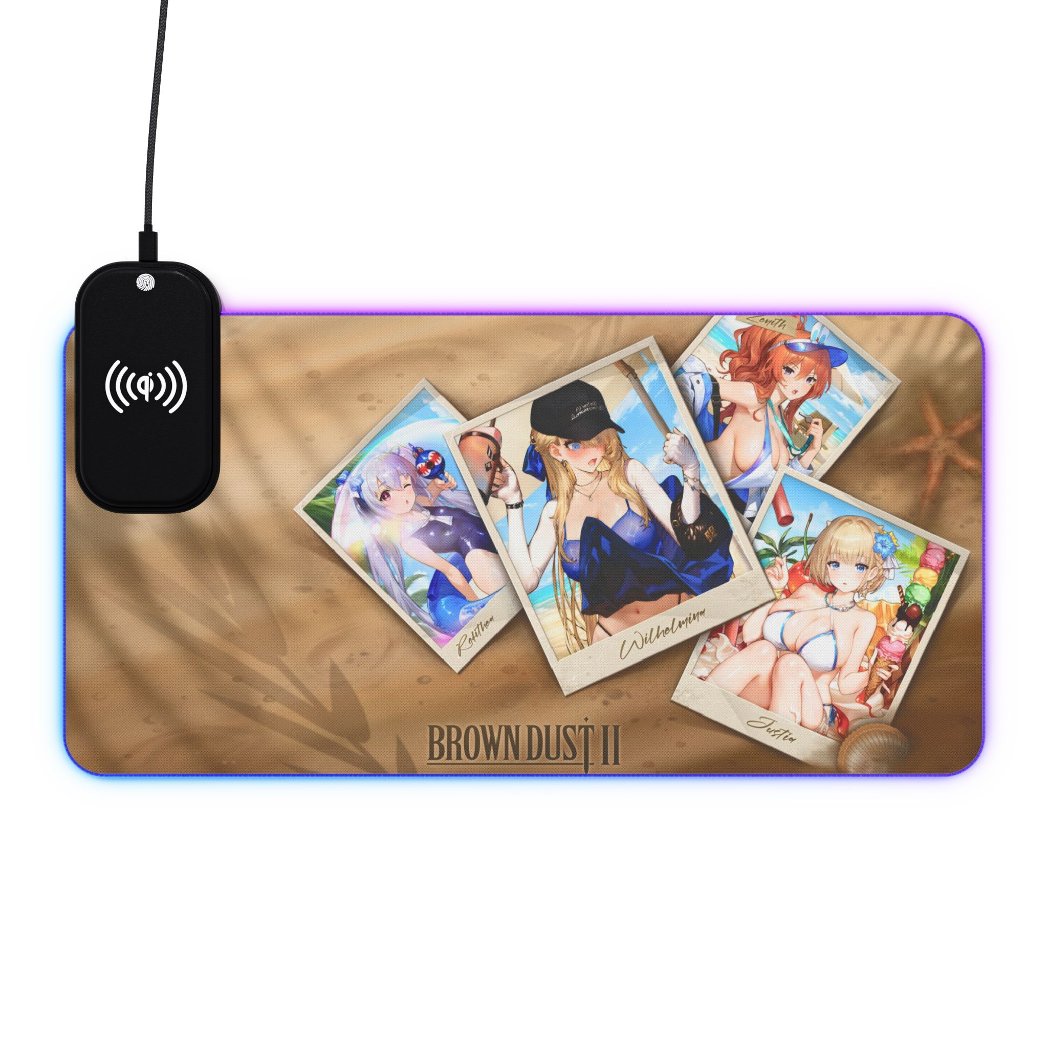 棕色塵埃2 主題桌墊 LED遊戲滑鼠墊-ZUIHANG SHOP