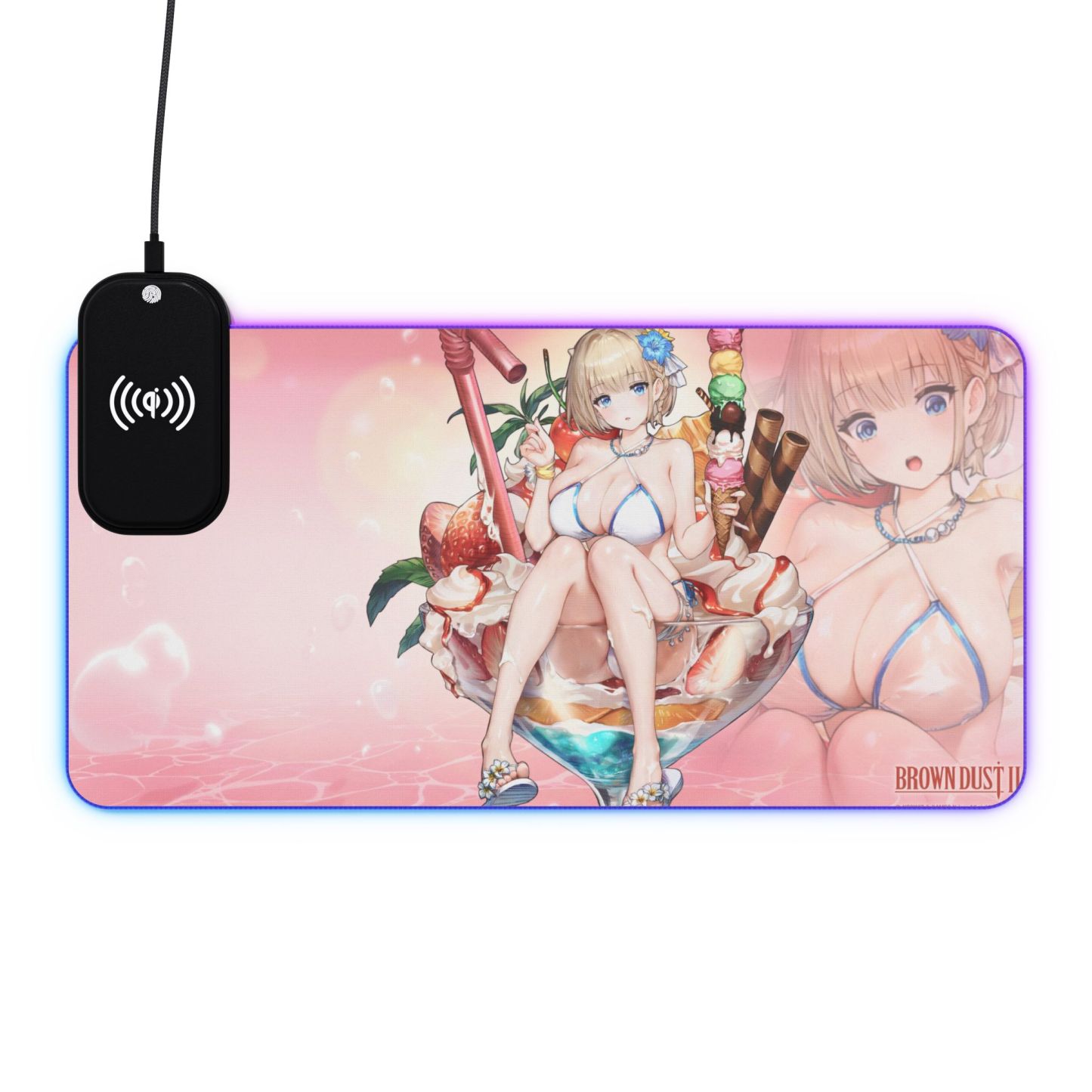 棕色塵埃2 主題桌墊 LED遊戲滑鼠墊-ZUIHANG SHOP