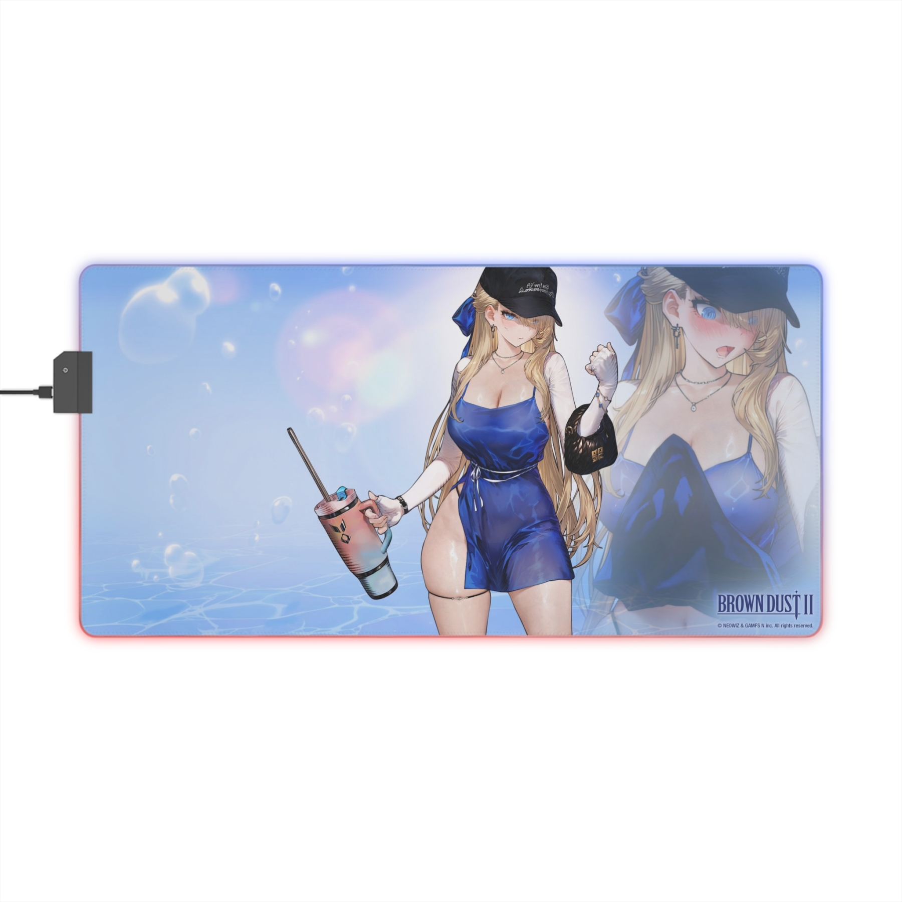 棕色塵埃2 主題桌墊 LED遊戲滑鼠墊-ZUIHANG SHOP