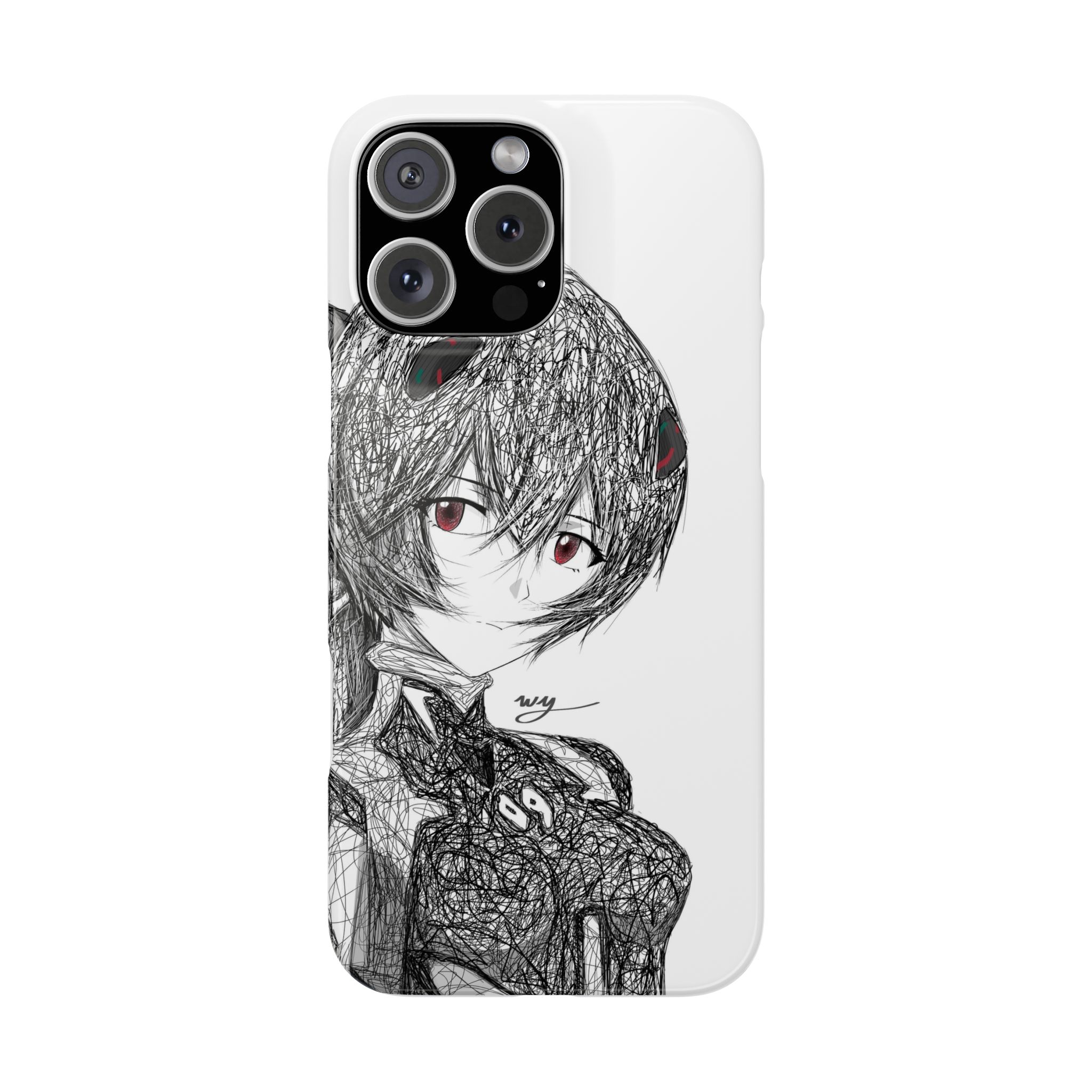 亂線畫風高清彩繪全包防摔菲林殼-ZUIHANG SHOP