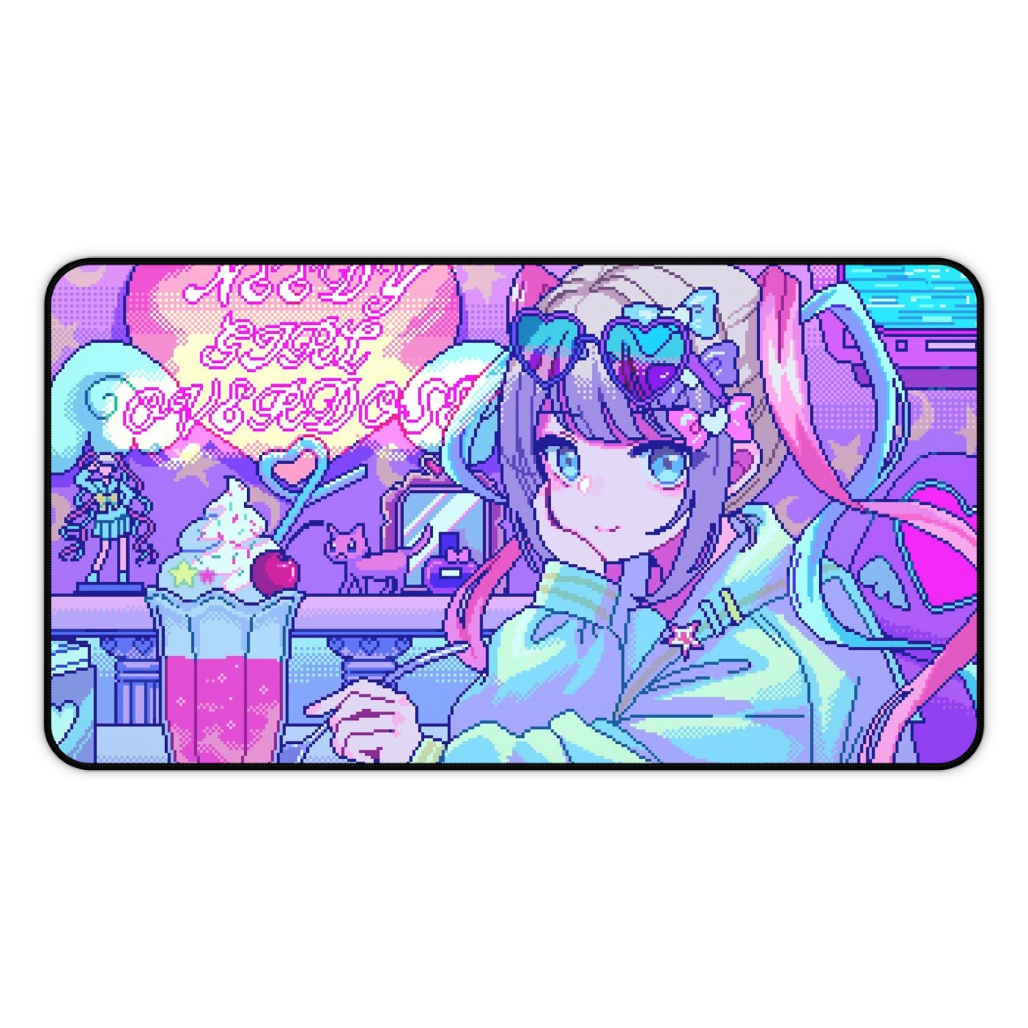 超天醬 主播女孩重度依賴卡牌桌遊週邊牌墊滑鼠墊