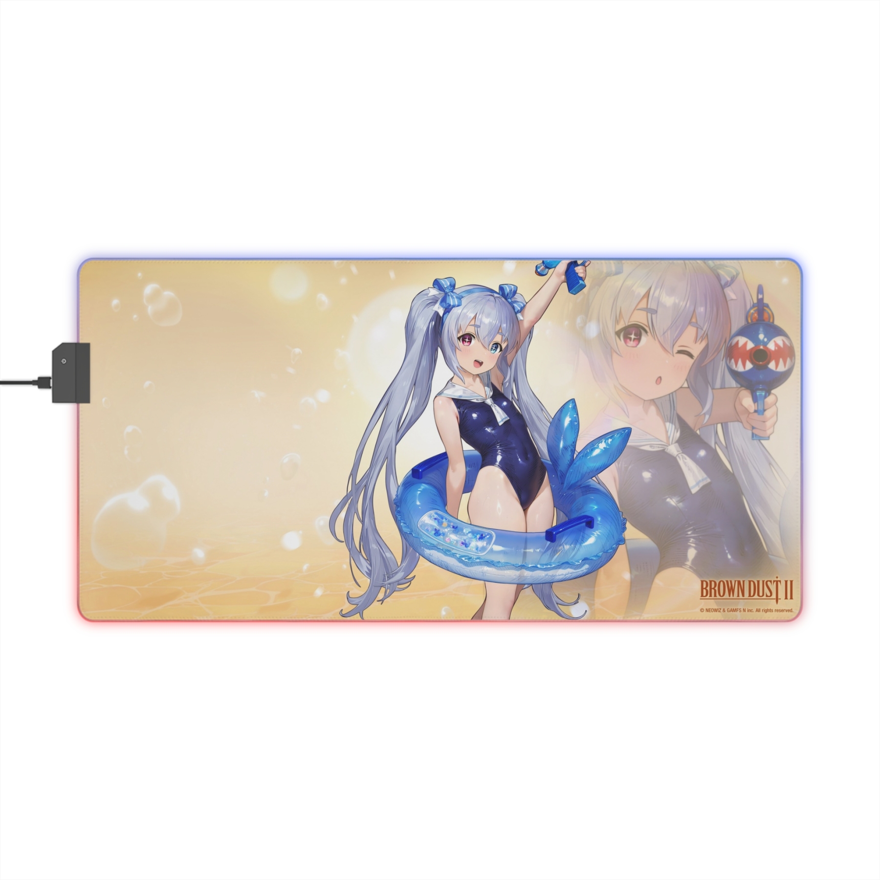 棕色塵埃2 主題桌墊 LED遊戲滑鼠墊-ZUIHANG SHOP