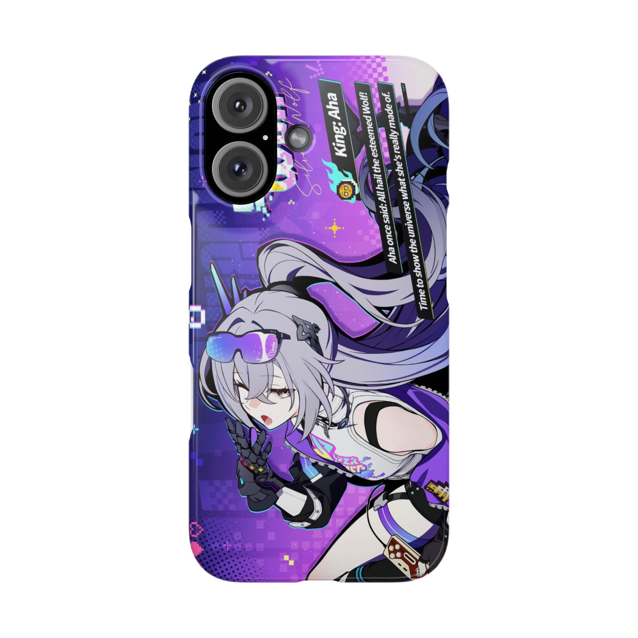 慵懶天才遊戲少女高清彩繪手機殼