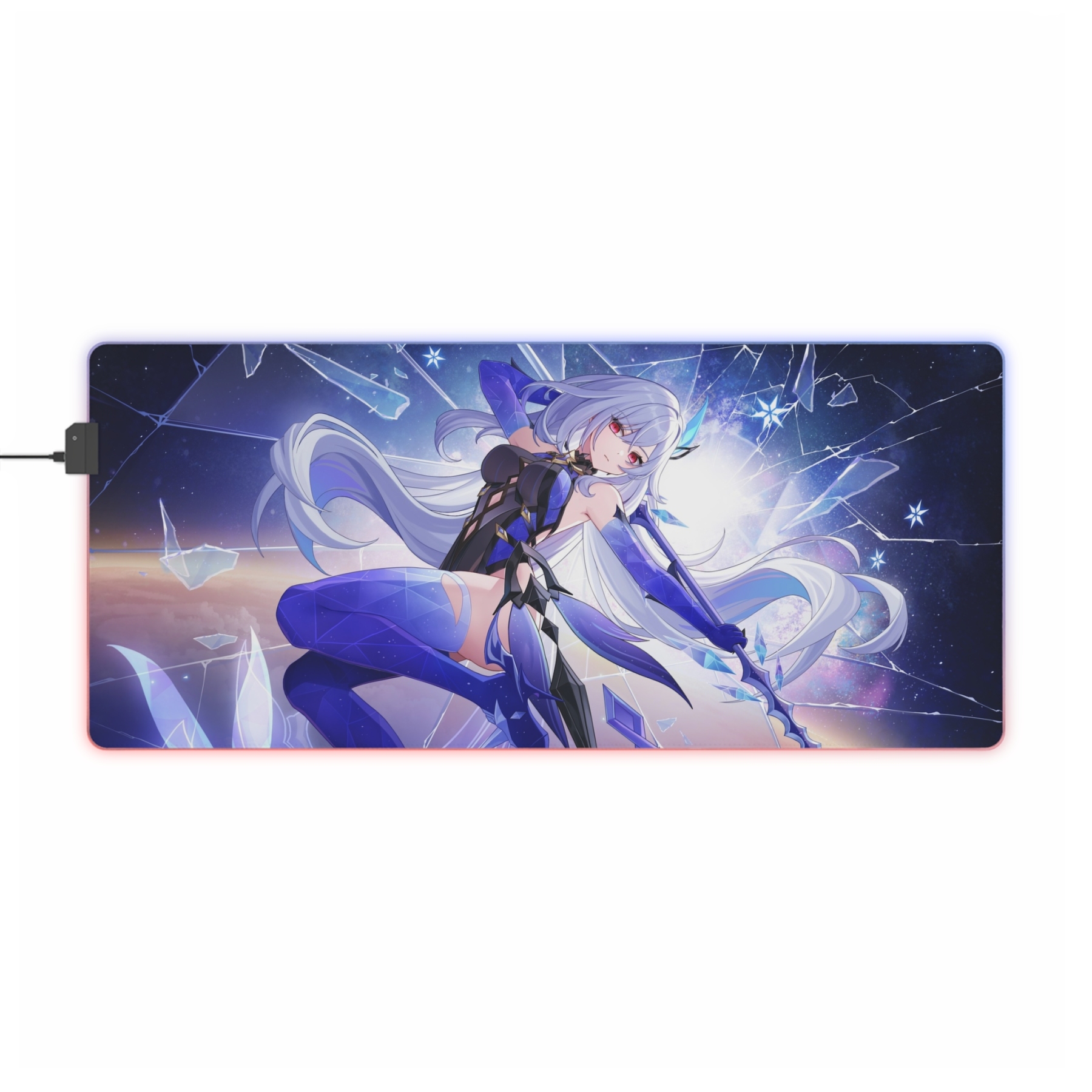 原神 絲柯克 主題桌墊 LED遊戲滑鼠墊-ZUIHANG SHOP
