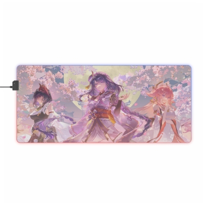 原神 稻妻 主題桌墊 LED遊戲滑鼠墊-ZUIHANG SHOP