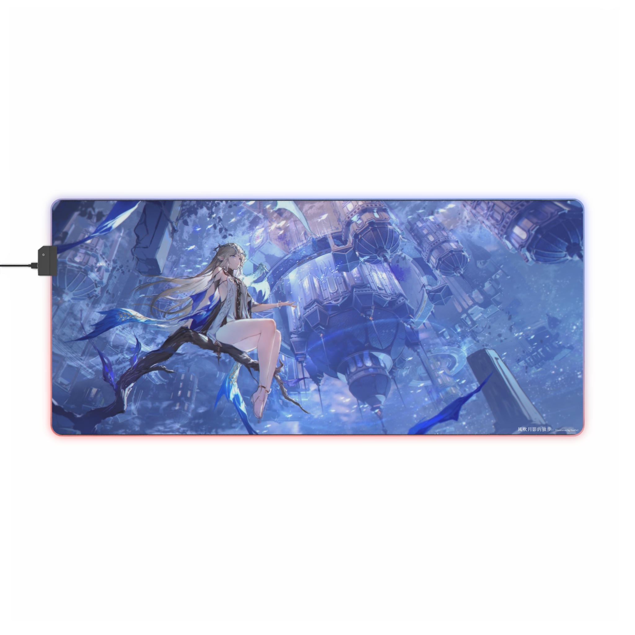 風吹月影的獨步 主題桌墊 LED遊戲滑鼠墊-ZUIHANG SHOP