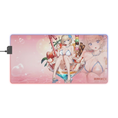 棕色塵埃2 主題桌墊 LED遊戲滑鼠墊-ZUIHANG SHOP