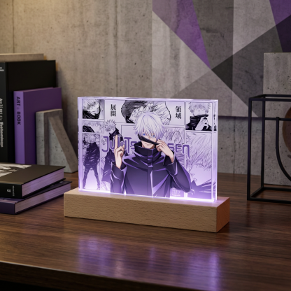 咒術迴戰透光水晶磚 附贈發光底座