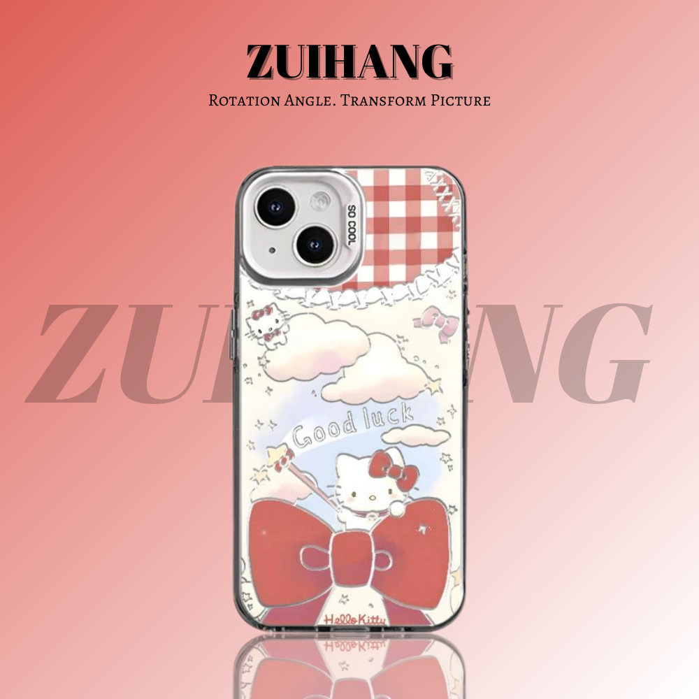 HelloKitty彩銀線條漸變防摔手機殼-ZUIHANG SHOP