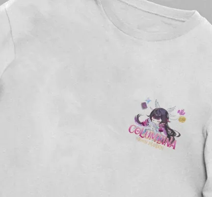 哥倫比婭 “月之少女” 原神粉絲自製T恤