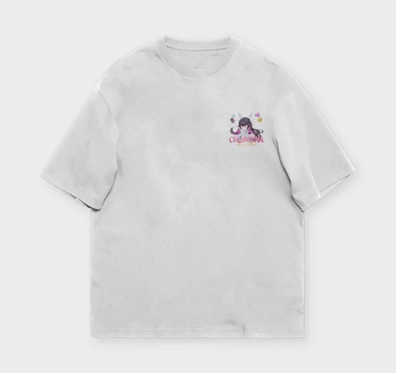 哥倫比婭 “月之少女” 原神粉絲自製T恤