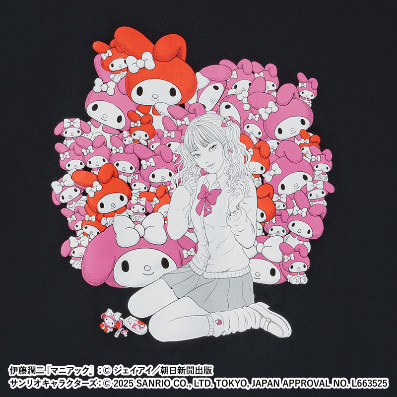 伊藤潤二 & Sanrio 聯名襯衫辣妹富江短袖T恤