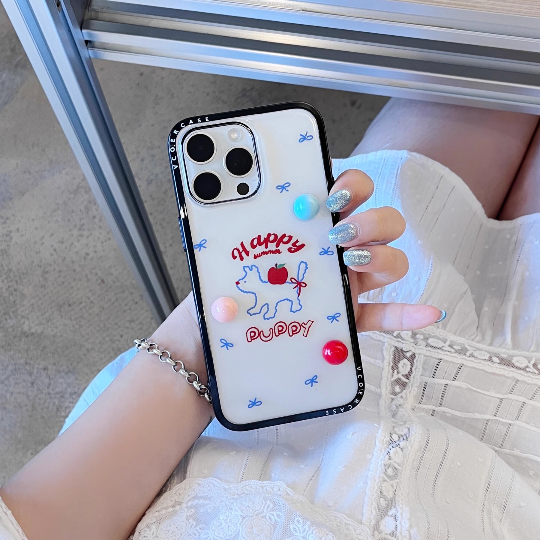 韓系蝴蝶結小狗手機殼-ZUIHANG SHOP