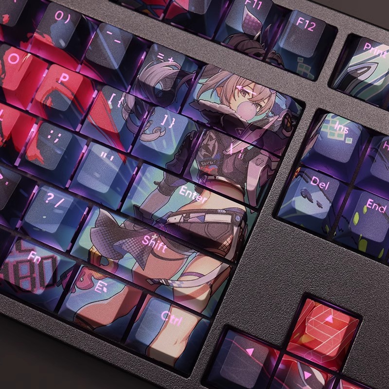 銀狼透光RGB108鍵標準配列衛星軸鍵帽