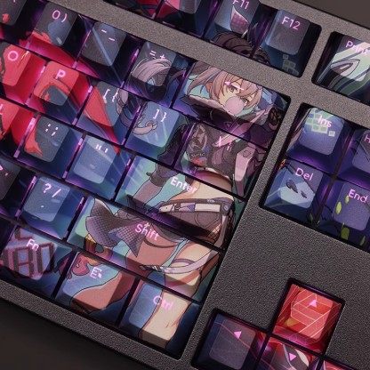 銀狼透光RGB108鍵標準配列衛星軸鍵帽