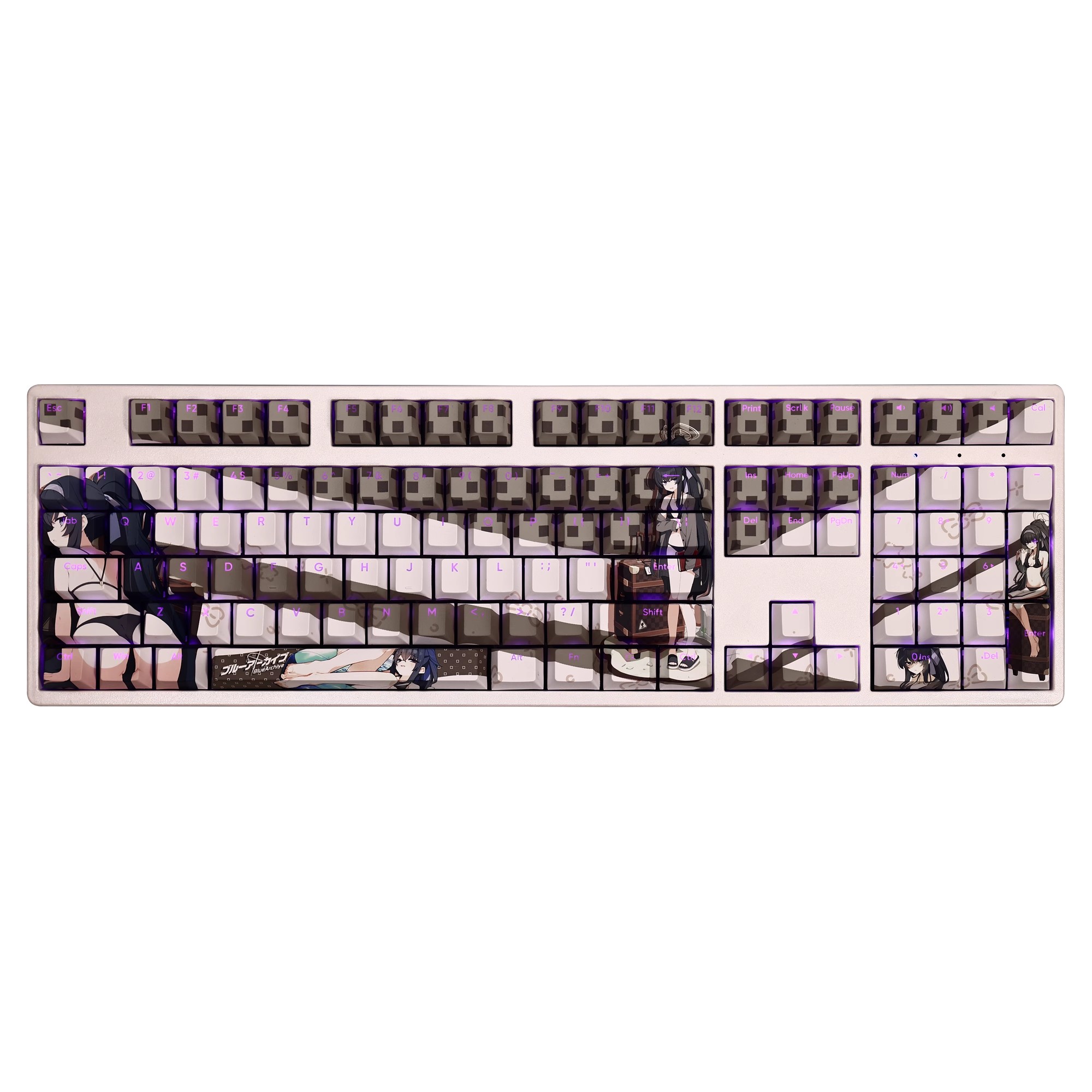 古關憂泳裝透光RGB108鍵標準配列衛星軸鍵帽-ZUIHANG SHOP