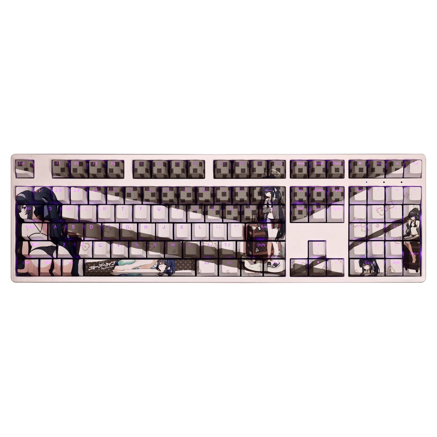 古關憂泳裝透光RGB108鍵標準配列衛星軸鍵帽-ZUIHANG SHOP