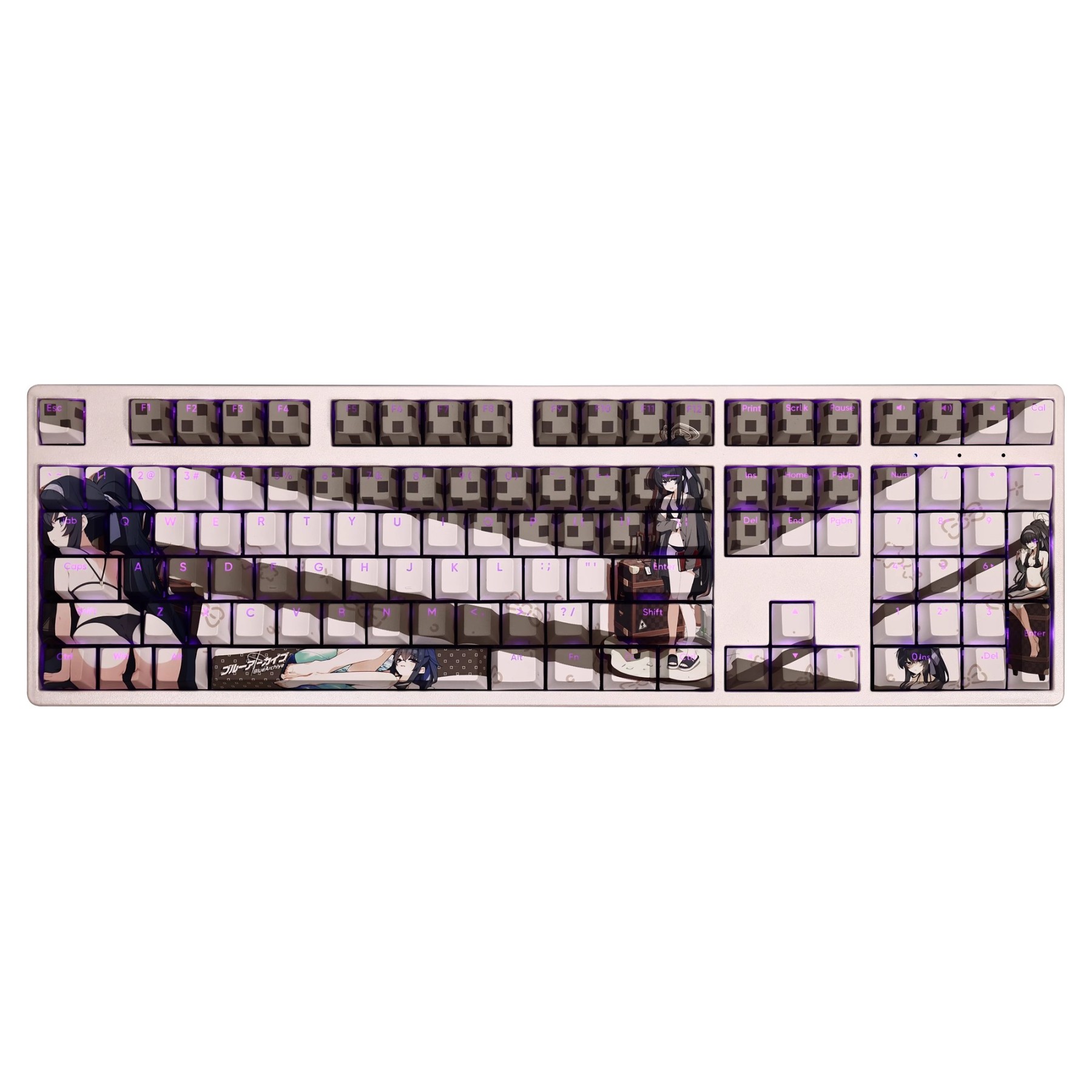 古關憂泳裝透光RGB108鍵標準配列衛星軸鍵帽-ZUIHANG SHOP