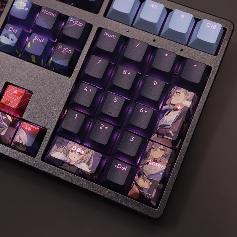 銀狼透光RGB108鍵標準配列衛星軸鍵帽-ZUIHANG SHOP