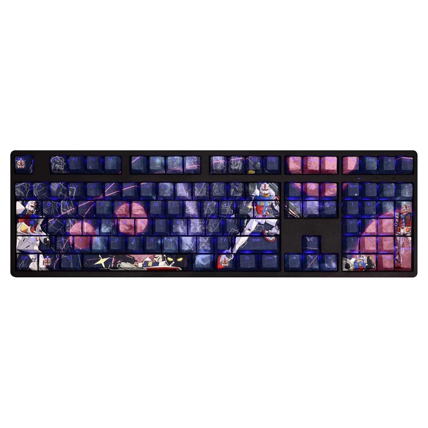 元祖高達透光RGB108鍵標準配列衛星軸鍵帽