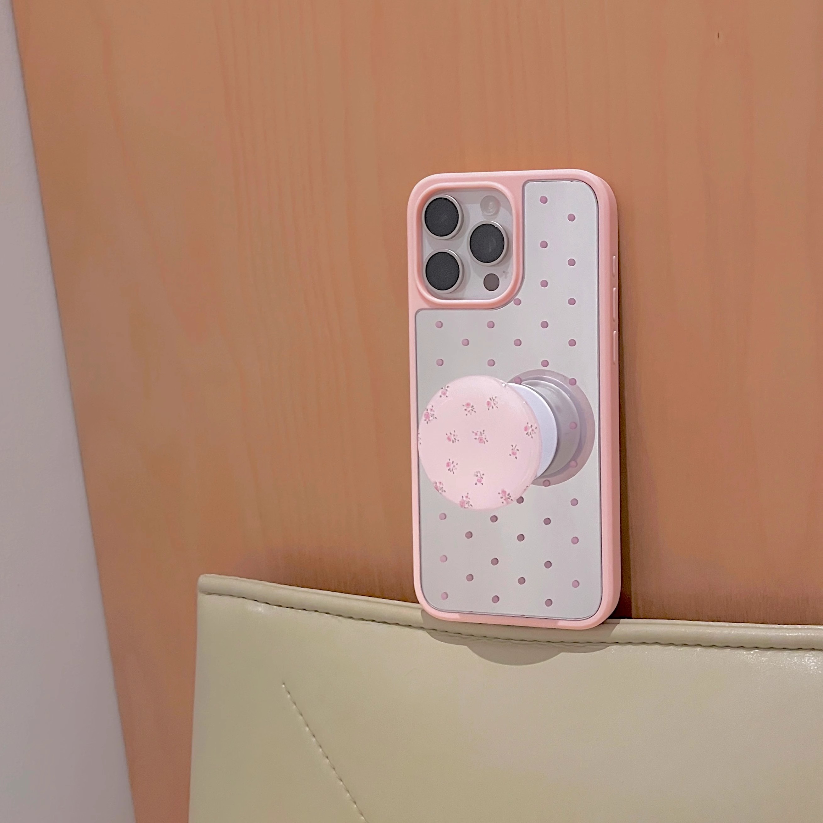 韓系簡約風波點鏡面手機殼-ZUIHANG SHOP