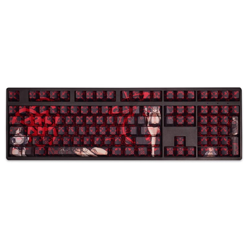 羽川蓮見透光RGB108鍵標準配列衛星軸鍵帽-ZUIHANG SHOP