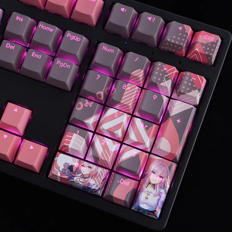 三月七透光RGB108鍵標準配列衛星軸鍵帽-ZUIHANG SHOP