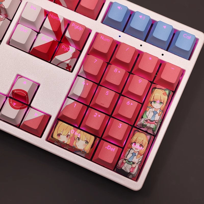 才羽雙子透光RGB108鍵標準配列衛星軸鍵帽-ZUIHANG SHOP