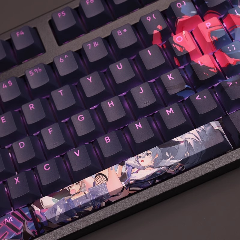 銀狼透光RGB108鍵標準配列衛星軸鍵帽