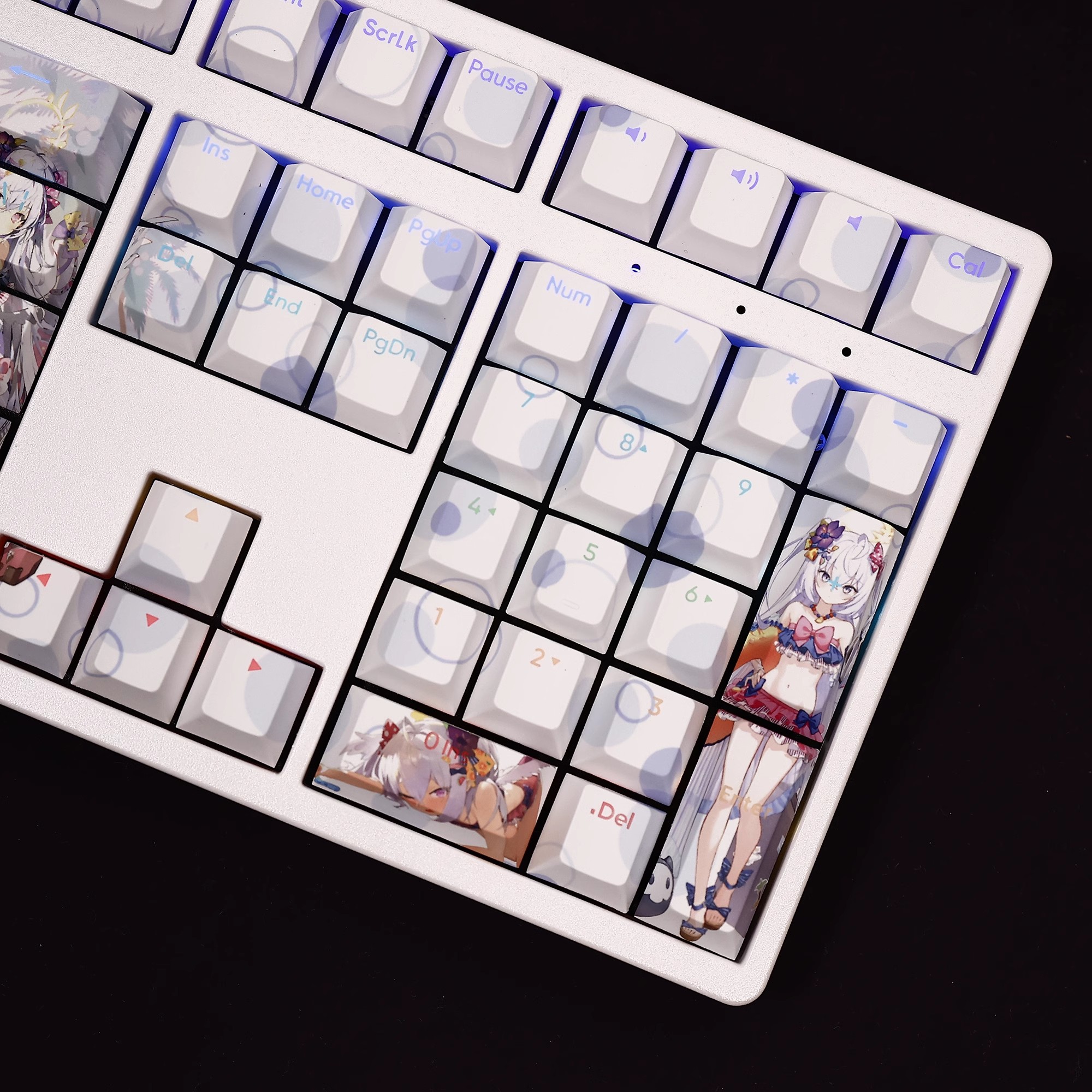 白洲梓泳裝透光RGB108鍵標準配列衛星軸鍵帽-ZUIHANG SHOP