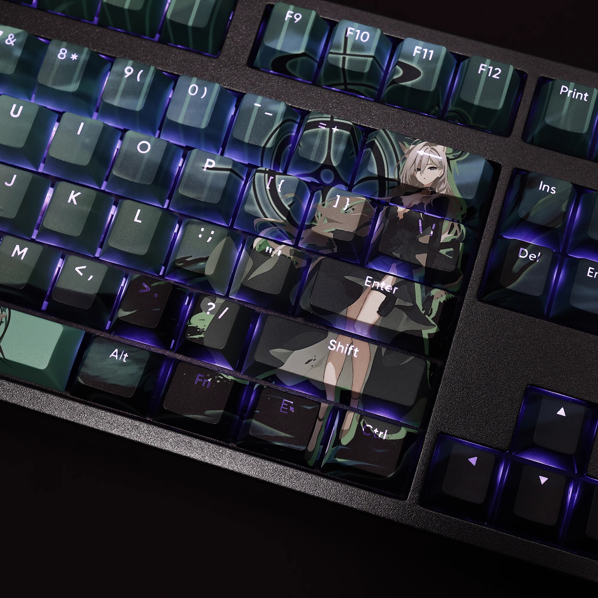 砂狼黑子透光RGB108鍵標準配列衛星軸鍵帽-ZUIHANG SHOP