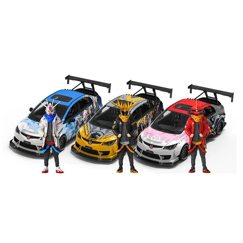 Cool Car 1:64 本田思域爆改 機甲系列 合金仿真車模型