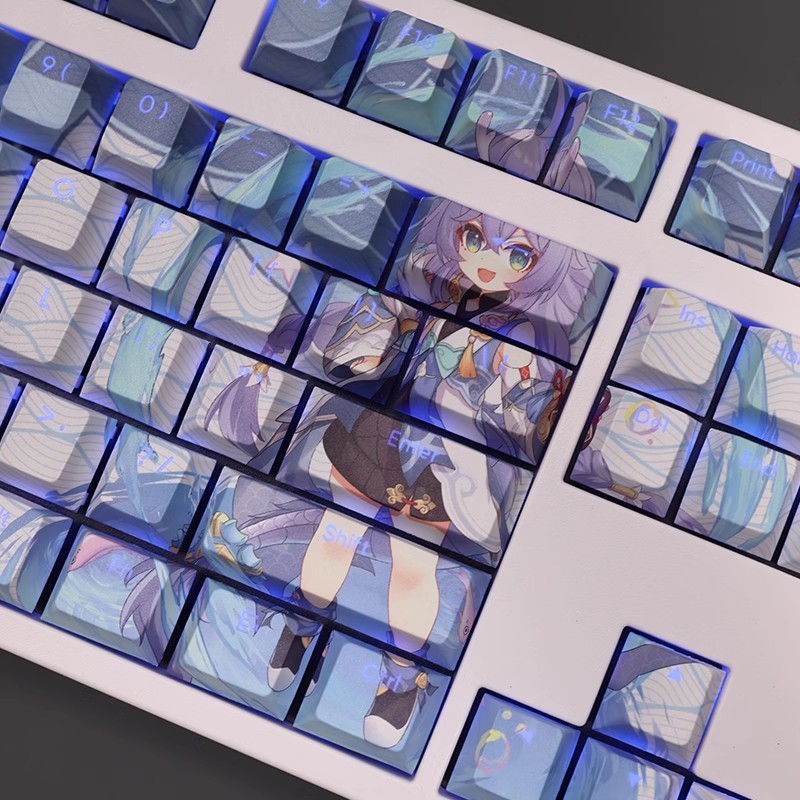 白露透光RGB108鍵標準配列衛星軸鍵帽